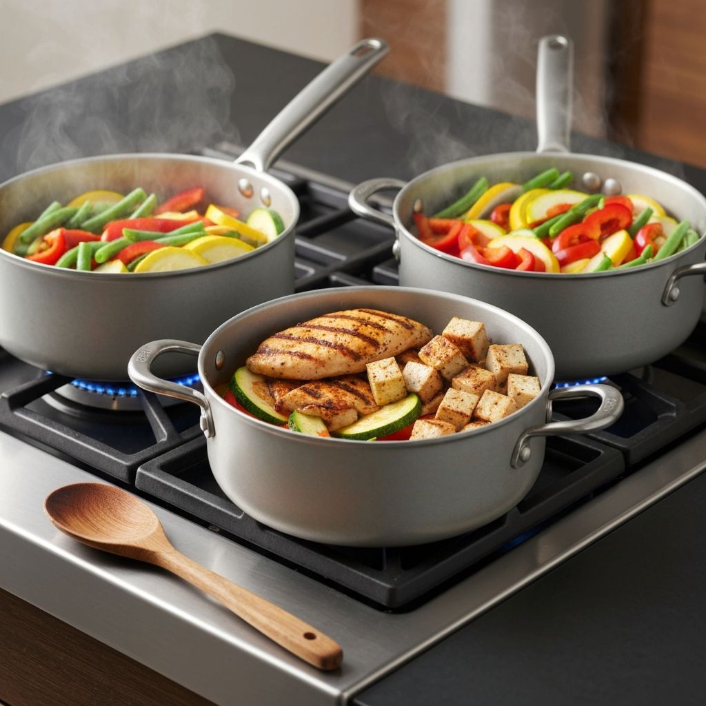 Stack cooking three meals on one burner with Princess House